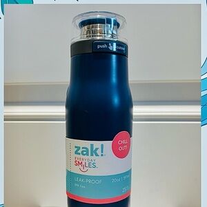 Zak! Navy Blue Water Bottle